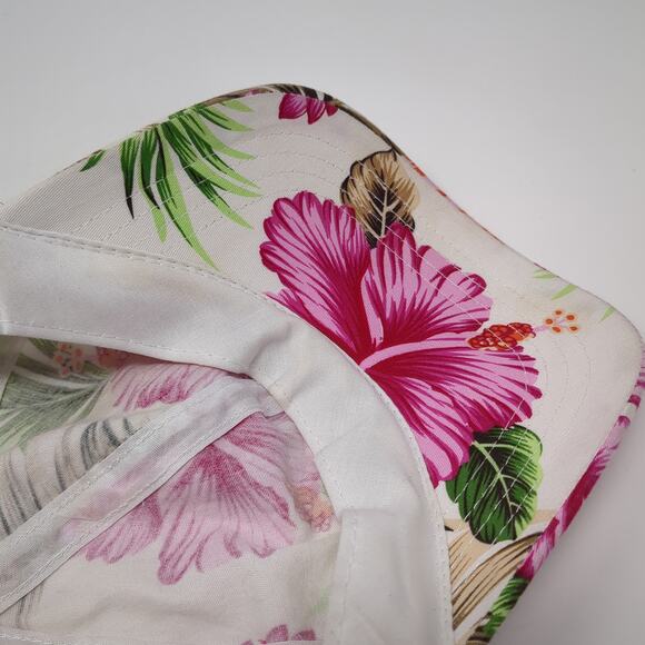 Ha Strapback Baseball Cap Multicolor One Size Adjustable Floral 6 Panel - Picture 8 of 9